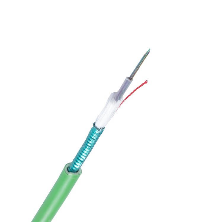 cabo de fibra óptica de cabo de mineração com retardador de chama direto durial