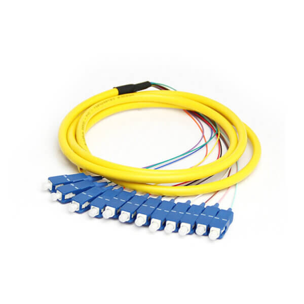 12 Core Single Mode Fiber Optic Bundle Cable Patch Cable